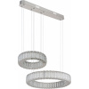 Globo Lighting Mucky závesné svietidlo 2x80 W chrómová-krištáľová 67162-80