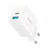 Nabíjačka Joyroom JR-TCF21 sieťová USB-C / USB-A 20W PD / QC 3.0 - biela