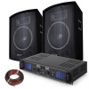 Skytec 500W PA DJ Disco Set reproboxov a zosilňovača
