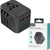 Choetech PD6041 Cestovný adaptér, USB-C, USB-A, PD 30W, USA, EÚ, UK, AU