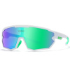 KDEAM Warren 05 cyklistické okuliare, White / Blue Green