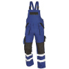 Červa MAX REFLEX Pracovní kalhoty s laclem modro / černá 56 0302024143056