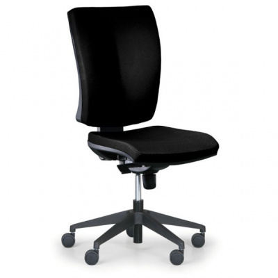 Antares Kancelárska stolička LEON PLUS, čierna, bez podpierok rúk