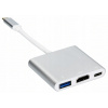 Typ C na USB-C 4K HDMI 3 v 1 Hub OTG adaptér