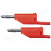 Měřicí šňůra 70VDC 33VAC 16A banánek 4 mm,z obou stran