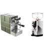 Stone Espresso Mine Green + Eureka Mignon Perfetto, CR chrome