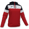 Dámska bunda JOMA Crew IV Rainjacket Red-Black|XL