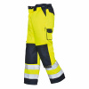 Portwest TX51 LYON HI-VIS Reflexné nohavice XL, Fluorescenčno žltá-Námornícka modrá