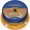 VERBATIM DVD - R 4.7GB 16x CAKE 25ks printable 43538P