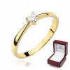 Zlatý Prsteň Zásnubný Diamantový 0.10 ct-433 (Zlatý Prsteň Zásnubný Diamantový 0.10 ct-433)