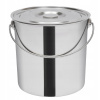 1,6 MM 20L VEDRO Z NEHRDZAVEJÚCEJ OCELE, VEDRO S VIEČKOM, VEDRO S POKRYVOU