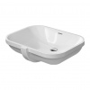 Duravit D-Code - Vstavané umývadlo 560x400 mm, s prepadom, bez otvoru pre batériu, biela 0338560000
