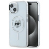Karl Lagerfeld IML Metal Choupette Head MagSafe iPhone 15 puzdro – biele (Karl Lagerfeld IML Metal Choupette Head MagSafe iPhone 15 puzdro – biele)