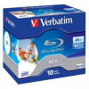 Verbatim BluRay BD-R [ jewel case 10 | 25GB | 6x | PRINTABLE SURFACE HARD COAT ] 43713