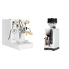 Lelit Mara PL62X V2, white + Eureka Mignon Zero, CR white