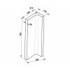 SILAPOR - oblý roh lehčený R100 240x140x700mm