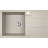 Laveo Barbados, 1-komorový granitový drez 760x440x194 mm, béžová, LAV-SBB_411T