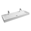 RAVAK Umývadlo Natural Duo 1200 mm, bez prepadu/s otvorom pre batérie, biela, XJO01212000