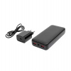 Platinet SET 3v1 Powerbanka 20000 mAh + Nabíjačka 20W Power Delivery, kábel USB-C 1m, čierna (PLAPMPB20SETB)
