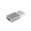 AppleMix Adaptér USB-C žena/USB-A muž - sivý