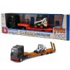 Bburago Kamion Construction MB Actros Gigaspace / Bobcat Loader 1:43