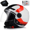 OTVORENÁ MOTOCYKLOVÁ PRILBA SHIRO KIOTO SKÚTER CHOPPER ĽAHKÁ 1000g ECER 22.06