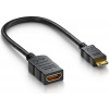 PremiumCord Flexi adaptér HDMI Typ A samice - mini HDMI Typ C samec pro ohebné zapojení kphdma-34