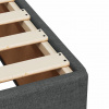 vidaXL Boxspring posteľ s matracom tmavosivá 100x200 cm látka - Sivá - 144630-90631