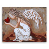 Maľovanie podľa čísel - Anjel lásky - 50x40 cm, bez dřevěného rámu - výroba CZ