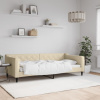 vidaXL Posteľný rám krémový 90x200 cm látka - Krémová - 126547-72624