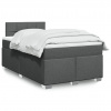Box spring postel s matrací tmavě šedá 120x190 cm textil Šedá 3288128