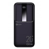C-TECH Powerbanka 20000mAh, Li-Pol, 22,5W, USB-C/USB-A/micro USB/PD/Quick charge/display
