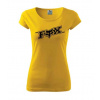 Dámske tričko s moto motívom 115 FOX M žlté (Moto tričko)