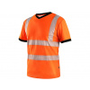CXS Canis Pracovné oblečenie pánske Hi-Viz tričko CXS RIPON Farba: oranžová, Veľkosť: 2XL