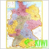 nástěnná mapa Německo spedice - lamino, lišty