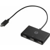 HP Inc. Z6A00AA USB Hub 3 porty USB-A USB 3.2 Gen1 5 GBit/s s konektorem USB C černá HP USB-C to USB-A Hub