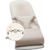 Babybjorn lehátko Bliss 3D Jersey s hračkou Googly Eyes Pastel Light Beige