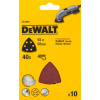 DeWALT Brúsny papier 93 x 93 mm, P120, suchý zips (10 ks) DT3093