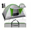 Trizand Turistický stan Montana pro 4 osoby, polyester + nylon + železo, 200 x 200 x 110 cm Nonbrand