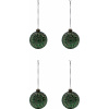 Vianočné ozdoby HDCirculo tmavozelené, 4 ks