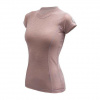 Tričko Sensor Merino Air - Dámske kr. rukáv Dusty Pink S