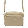 Dámska kožená kabelka MiaMore Postbag Dollaro Dark Beige 01-062