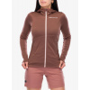 Dámska mikina na zips Ortovox Fleece Light Hoody - chestnut