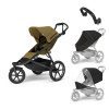 THULE Set kočárek Urban Glide 3+madlo+pláštěnka sport+sítka sport Nutria green