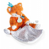 Plyšová líška na maznanie Fox Tiwipi Doudou et Compagnie v darčekovom balení oranžová 21 cm od 0 mes DC3633