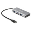 StarTech.com HB31C3ASDMB dokovacia stanica a replikátor portov USB 3.2 Gen 2 (3.1 Gen 2) Type-C Čierna, Šedá (HB31C3ASDMB)