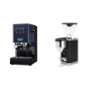 Gaggia New Classic E24 BC, blue + Rocket Espresso GIANNINO, black/chrome