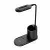 Platinet stolná LED lampa 3W, bezdrôtové nabíjanie, čierna (PLADLL1930N)
