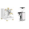 Lelit Bianca PL162T V3, white + Rocket Espresso GIANNINO, chrome/black