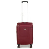Malý kabínový kufor na kolieskach ľahký látkový 55x40x20 35l Airtex 825 červená
